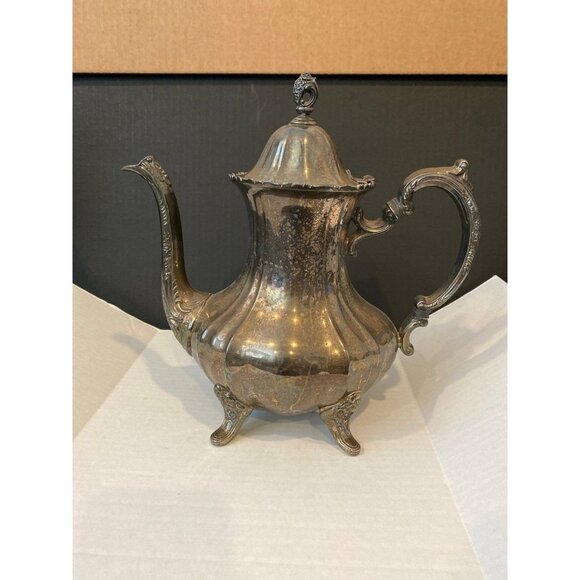 Vintage Antique EPCA Lancaster Rose Silverplate Coffee/Teapot - Picture 1 of 12